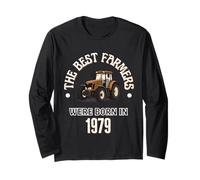 The Best Farmers Were Born in 1979 Cadeau d'anniversaire années 70 Manche Longue