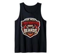 The Best Firefighters Have Beards Funny Bearded Fireman Blague Débardeur