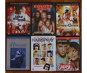 THE BEST MUSICALS EVER COLLECTION part 3 dvds: HAIRSPRAY take the lead GREASE 2 bodyguard COYOTE UGLY street dance