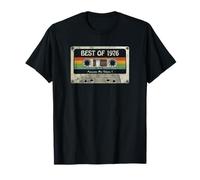 The Best of 1976 Awesome 50th Birthday Cassette Tape Mix T-Shirt