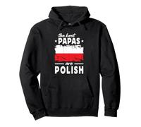 The Best Papas are Polish Father's Day Poland Flag Sweat à Capuche