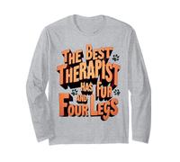 The Best Therapist Has Fur and Four Legs Animal Dog Love Manche Longue