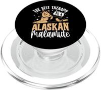The Best Therapy is A Alaskan Malamute PopSockets PopGrip pour MagSafe