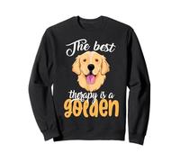 The Best Therapy Is A Golden Retriever Dog Lovers Chien Drôle Sweatshirt