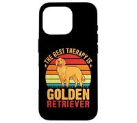 The Best Therapy is Golden Retriever Coque pour iPhone 16 Pro