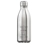 The Best Way to Preditct The Future is to Create It Bouteille d'eau isotherme Argenté