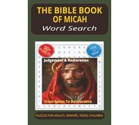 The Bible Book of Micah Word Search Puzzle Book: Word Searches with Easy to Read Print about The Bible Book of Micah, Justice and Mercy, Hope Beyond ... Gift for Vacations, Holidays & Free Times