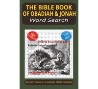 The Bible Book of Obadiah & Jonah Word Search Puzzle Book: Word Searches with Easy to Read Print about The Bible Book of Obadiah & Jonah, Warnings & ... | 50+ Puzzles..Gift for Vacations, Holidays