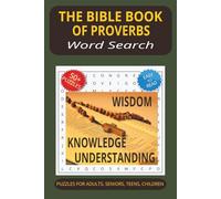 The Bible Book of Proverbs Word Search Puzzle Book: Word Searches with Easy to Read Print about The Bible Book of Proverbs, Paths of Understanding, ... | 50+ Puzzles.. Gift for Vacations, Holidays
