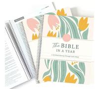 The Bible in a year a 52 week study、Bible Study Journal、Study Bible、Bible in a year、Christian Bible Studying Guide Notebook、Spiral Bound Study Guide (A5)