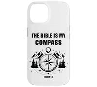 The Bible is My Compass - Joshua 1:8 Christian Faith Camping Coque pour iPhone 14