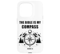 The Bible is My Compass - Joshua 1:8 Christian Faith Camping Coque pour iPhone 15 Pro