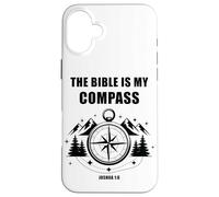 The Bible is My Compass - Joshua 1:8 Christian Faith Camping Coque pour iPhone 16 Plus