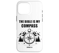The Bible is My Compass - Joshua 1:8 Christian Faith Camping Coque pour iPhone 16 Pro Max