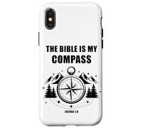 The Bible is My Compass - Joshua 1:8 Christian Faith Camping Coque pour iPhone X/XS