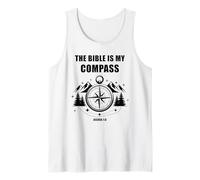 The Bible is My Compass - Joshua 1:8 Christian Faith Camping Débardeur