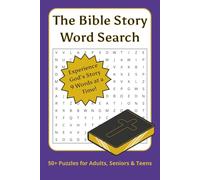 The Bible Story Word Search Puzzle Book: Word Searches with Easy to Read Print about Bible Stories, Bible Characters, Books of the Bible, and More | ... Gift for Vacation, Holidays, and Free Times