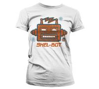 The Big Bang - T-Shirt Girl Shel-Bot - White (Xl)