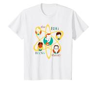 The Big Bang Theory Atomic Friends T-Shirt, Enfant, Blanc, 10 Ans