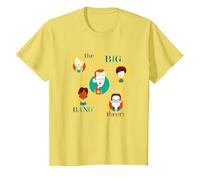 The Big Bang Theory Atomic Friends T-Shirt, Enfant, Citron, 3 Ans