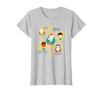 The Big Bang Theory Atomic Friends T-Shirt, Femme, Argent, XL