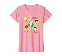 The Big Bang Theory Atomic Friends T-Shirt, Femme, Rose, XS