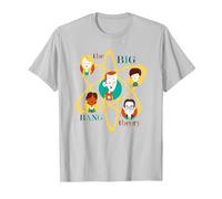The Big Bang Theory Atomic Friends T-Shirt, Homme, Argent, 3XL