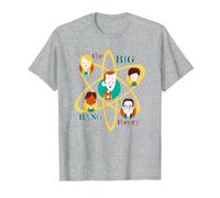 The Big Bang Theory Atomic Friends T-Shirt, Homme, Gris Chiné, M