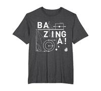 The Big Bang Theory Bazinga Chart T-Shirt, Homme Grandes Tailles, Chiné Foncé, 2X Tall