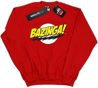 The Big Bang Theory - "Bazinga" Sweat-shirt pour filles BI7627 (140-146) (Rouge)