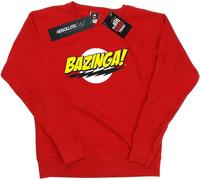 The Big Bang Theory - "Bazinga" Sweatshirt für Damen BI7854 (L) (Rot)