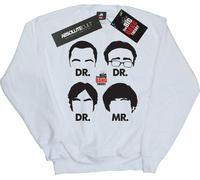 The Big Bang Theory - "Doctors And Mr" Sweatshirt für Jungen BI7333 (128) (Weiß)
