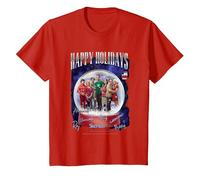 The Big Bang Theory Happy Holidays T-Shirt, Enfant, Rouge, 3 Ans