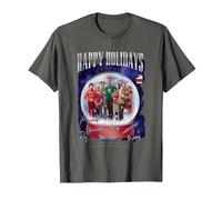 The Big Bang Theory Happy Holidays T-Shirt, Homme, Asphalte, 3XL
