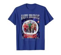 The Big Bang Theory Happy Holidays T-Shirt, Homme, Bleu Royal, 3XL