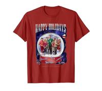 The Big Bang Theory Happy Holidays T-Shirt, Homme, Canneberge, 3XL