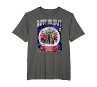 The Big Bang Theory Happy Holidays T-Shirt, Homme Grandes Tailles, Asphalte, 2X Tall
