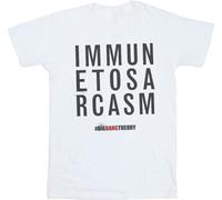 The Big Bang Theory - "Immune To Sarcasm" T-shirt pour garçon BI8323 (140-146) (Blanc)