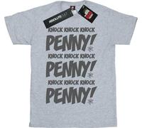 The Big Bang Theory - T-shirt garçon "Knock Knock Penny" BI1579 (140-146) (Gris)