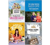 The Big Book of Amazing Cakes, The Great British Bake off Get Baking for Friends and Family, Baking with Kim-Joy, New York Christmas Baking 4 Books Collection Set