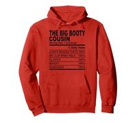 The Big Booty Cousin Funny Nutrition Facts Cousins Hommes Femmes Sweat à Capuche