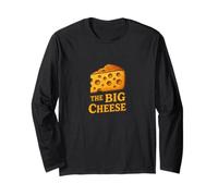 The Big Cheese Fun Bossy Humor Cheese Amateur de fromages Manche Longue