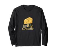 The Big Cheese Fun Bossy Humor Cheese Amateur de fromages Manche Longue