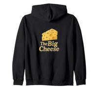 The Big Cheese Fun Bossy Humor Cheese Amateur de fromages Sweat à Capuche