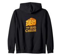 The Big Cheese Fun Bossy Humor Cheese Amateur de fromages Sweat à Capuche