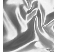 The Big Do Company Tissu de satin fluide Vendu au mètre Argenté Largeur 152 cm