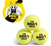 The Big Dog's Balls-Yellow-Large-Pack of 3