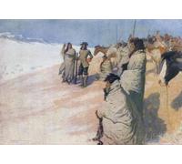 The Big Explorers The V rendrye. After a work by American artist Frederic Sackrider Remington 1861 1909. Cette image est le numéro quatre de la série Great Explorers de Remington de 1905. Ken Welsh