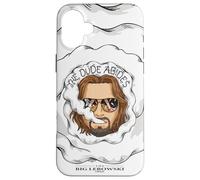 The Big Lebowski The Dude Abides Head In Smoke Coque pour iPhone 16 Plus