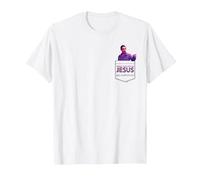 The Big Lebowski The Jesus Pocket Hit T-Shirt, Homme, Blanc, S